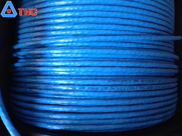 Dây mạng AMP UTP Cat6, 4Pair, Đôi, (305m) 8 sợi đồng nguyên chất